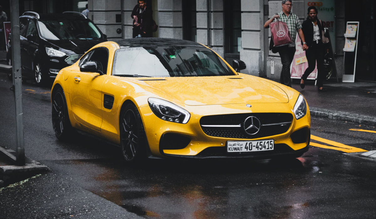 Mercedes-Benz AMG GT 2-door coupe yellow